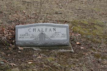 Harley V. Chalfan 1909-1931, Lydia M. Chalfan 1883-1965