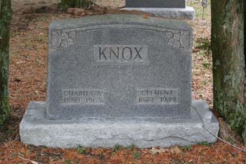 Charity A. Knox 1880-1965, Clement Knox 1873-1949