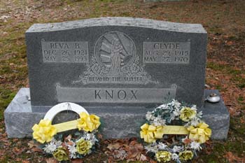 Reva B. Knox 1921-1993, Clyde Knox 1915-1970