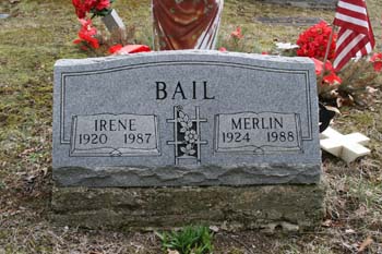Irene Bail 1920-1987, Merlin Bail 1924-1988