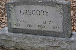 Isaac Gregory 1830-1898, Eliza Gregory 1832-1897