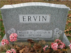 Walter D. and Algean M. ERVIN