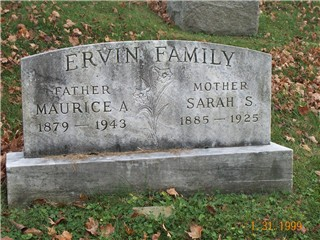 Maurice Alfred ERVIN and Sara SPURBECK